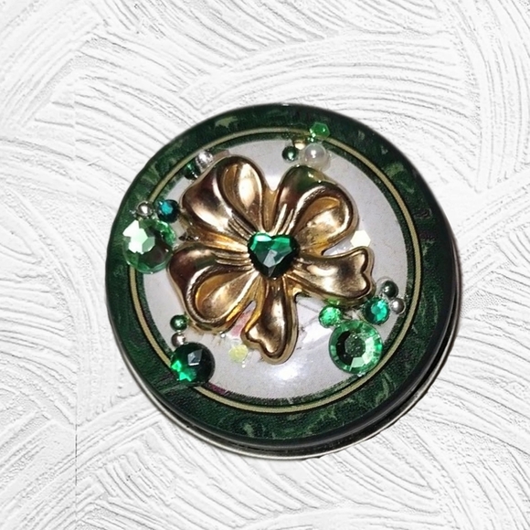 Jeweled Pill Box Tin - Picture 3 of 14